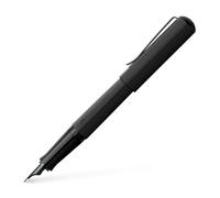 Faber-Castell 150573 - Stilografica Hexo, larghezza pennino B, nero opaco, 1 pz.