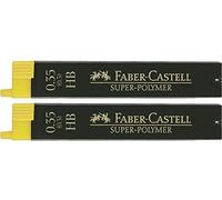 Faber Castell SUPER-POLYMER - Confezione doppia di mine sottili, 0,35HB