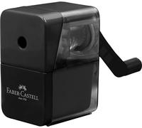 Faber-Castell 180984 - Temperamatite con manovella, nero, temperamatite con lama di alta qualità