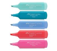 Faber-Castell Textliner 1546 Evidenziatore Pastello Con Punta A Cuneo 7 Colori