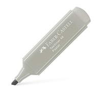 Faber-Castell Textliner 46 - Evidenziatore in seta, colore grigio pastello, confezione da 50