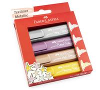 Faber-Castell Textliner 46 Metallico Evidenziatore - Portafoglio Di 4 Colori