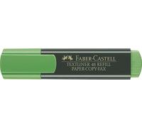 Faber-Castell Textliner 48 Pennarello Fluorescente - Punta bisturi - Linea tra 1.2 mm e 5 mm - Inkjet a base acqua - Colore ver