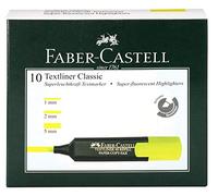 Faber-Castell Textliner - Confezione di 10 evidenziatori, giallo
