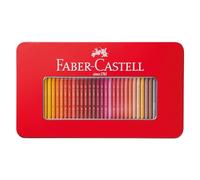 Faber Castell TFC-CP/100C Matite colorate a base di olio, lattine piatte, set di 100 colori