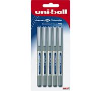 Faber-Castell uni-ball 148197 - Rollerball uni-ball Eye UB-157, fine, 0,4 mm, blu, 5 pezzi
