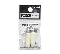 FABER-CASTELL Uni-Ball 181390 - Punte di Ricambio per Pennarello Uni POSCA con Punta Tonda Larga, Set da 2, Colore: Bianco