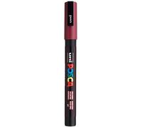 Faber-Castell uni-ball 186526 - Marcatore POSCA con punta tonda fine, rosso vino