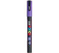 Faber-Castell uni-ball 186579 - Marcatore POSCA con punta tonda fine, viola glitterato