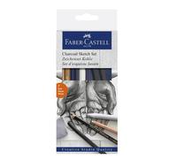 Faber-Castell 114002 - Set di carboncini Goldfaber, 7 pezzi