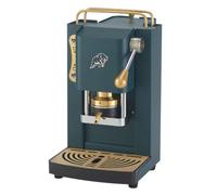 FABER COFFEE MACHINES | 3.0 PRO ESSENTIAL | Macchina Caffè ESE 44mm Compatta con, Tanica in Vetro, Portacialda Estraibile e Pressacialda Ottone Regolabile (British Green, OTTONE)