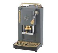 FABER COFFEE MACHINES | 3.0 PRO ESSENTIAL | Macchina Caffè ESE 44mm Compatta con, Tanica in Vetro, Portacialda Estraibile e Pressacialda Ottone Regolabile (Gray Daytona, OTTONE)