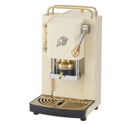 FABER COFFEE MACHINES | 3.0 PRO ESSENTIAL | Macchina Caffè ESE 44mm Compatta con, Tanica in Vetro, Portacialda Estraibile e Pressacialda Ottone Regolabile (Old British White, OTTONE)