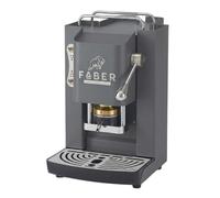 FABER COFFEE MACHINES | Deluxe 3.0 | Macchina Caffè ESE 44mm con Elettrovalvola, Portacialda Estraibile, Tanica Vetro 1L e Pressacialde in ottone regolabile (Gray Daytona, CROMO)