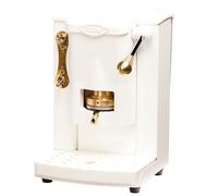 Faber Piccola Slot Brass Edition Macchina Per Caffe Con Pressacialda In Ottone Telaio In Metallo Con Elementi Dorati Bianco E Frontale In Policarbonato Bianco