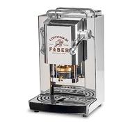 FABER COFFEE MACHINES | Modello Pro Deluxe | Macchina caffe a cialde ese 44mm | finiture Cromo | Pressacialda in ottone (Stainless Steel)