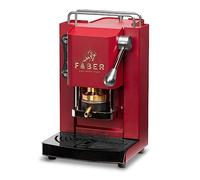FABER-CASTELL Pro Mini Deluxe ESE Pad Espressomaschine Cherry Red Chrom
