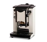 FABER COFFEE MACHINES | Modello Slot Inox | Macchina caffe a cialde ese 44mm | Colore Bianco plastiche Nero | Pressacialda in ottone