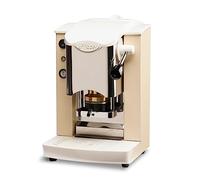 FABER COFFEE MACHINES | Modello Slot Inox | Macchina caffe a cialde ese 44mm | Pressacialda in ottone regolabile (AVORIO | BIANCO)