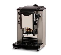 FABER COFFEE MACHINES | Modello Slot Inox | Macchina caffe a cialde ese 44mm | Pressacialda in ottone regolabile (GRIGIO | NERO)
