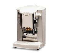 FABER COFFEE MACHINES | Modello Slot Inox | Macchina caffe a cialde ese 44mm | Pressacialda in ottone regolabile (GRIGIO | BIANCO)