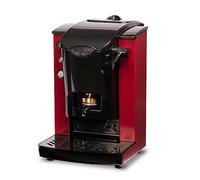 FABER COFFEE MACHINES | Modello Slot Plast | Macchina caffe a cialde ese 44mm | Colore Borgogna plastiche Nero | Pressacialda in ottone