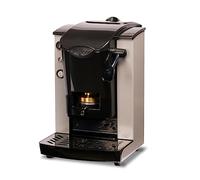 Faber Italia Slot Plast - Macchina da Caffè a Cialde, 15 Bar, Design Compatto Nero/Silver