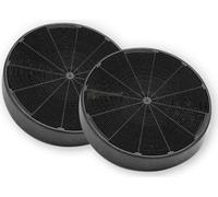 Faber Filtro carbone attivo per cappa Kit 2 pezzi D196 H37 Compatibile con Agorà/Brio/Conica colore Nero - 112.0157.240
