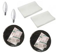 FABER kit cappa faber estraibile 152 - 2 lampade LED, 2 panno, 2 filtro carbone [EEK: A]