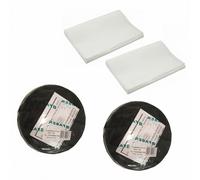 Faber kit originale 4 pezzi 2 filtri ai carboni + 2 panni filtragrasso bianco [EEK: A]