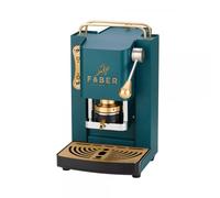 Faber MACCHINA DA CAFFE' A CIALDE MINI DELUXE PRO BRITISH GREEN OTTONE 8059513692587