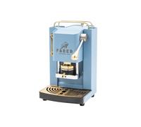 FABER MINI PRO DELUXE - MACCHINA PER CAFFE CON PRESSACIALDA IN OTTONE - TELAIO INTERAMENTE IN ACCIAIO TURCHESE OPACO
