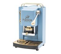 FABER MINI PRO DELUXE - MACCHINA PER CAFFE CON PRESSACIALDA IN OTTONE - TELAIO INTERAMENTE IN ACCIAIO TURCHESE OPACO