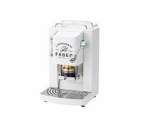 FABER COFFEE MACHINES | Modello Pro Deluxe | Macchina caffe a cialde ese 44mm | finiture Cromo | Pressacialda in ottone (Pure White)