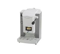 FABER SLOT PLAST BASIC - MACCHINA PER CAFFE'' CON PRESSACIALDA IN OTTONE - TELAIO IN METALLO GRIGIO E FRONTALE IN POLICARBONATO BIANCO - Nouvo