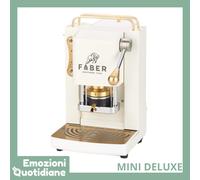 Faber Pro MINI Deluxe | Macchina caffè a cialde Ese 44mm con pressacialda Ottone