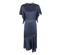 Fabiana Filippi - Abito Midi con Volant e Cut-Out - - Dresses - Donna - Blu - S
