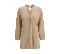 Fabiana Filippi Beige Fleece Wool Cardigan - IT42 | L