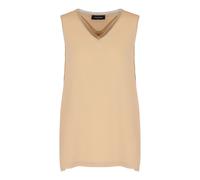 Fabiana Filippi, ,Blouses & Shirts ,Donna ,Beige ,M Canotta in crêpe de chine