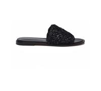 Fabiana Filippi - Ciabattina in rafia - - Shoes - Donna - Nero - 37 EU