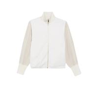 Fabiana Filippi - Giacca Bomber in Flanella di Lana e Maglia - - Jackets - Donna - Bianco - S