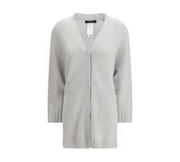 Fabiana Filippi Gray Fleece Wool Cardigan - IT40 | M