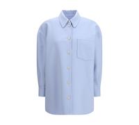 Fabiana Filippi Light Blue Fleece Wool Shirt - IT38 | S