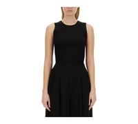 Fabiana Filippi - Ribbed Knit Sleeveless Top - - Tops - Donna - Nero - S