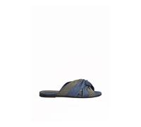 Fabiana Filippi - Sandalo Basso in Denim - - Shoes - Donna - Blu - 37 EU