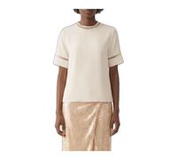 Fabiana Filippi - Top con collo e maniche impreziositi - - Tops - Donna - Beige - M