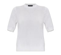 Fabiana Filippi - Top con maniche rifinite decorativamente - - Knitwear - Donna - Bianco - M