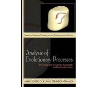 Fabio Dercole Sergio Rinald Analysis of Evolutionary Processe (Copertina rigida)