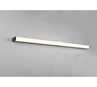 FABIO H2O APPLIQUE LED 20W 2500lm, 3000K NERO IP44 L. 120CM DIMMERABILE