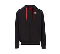Fabio Quartararo Felpa con Cappuccio Corse Patch Scudo Banda Ufficiale MotoGP, Nero, XX-Large